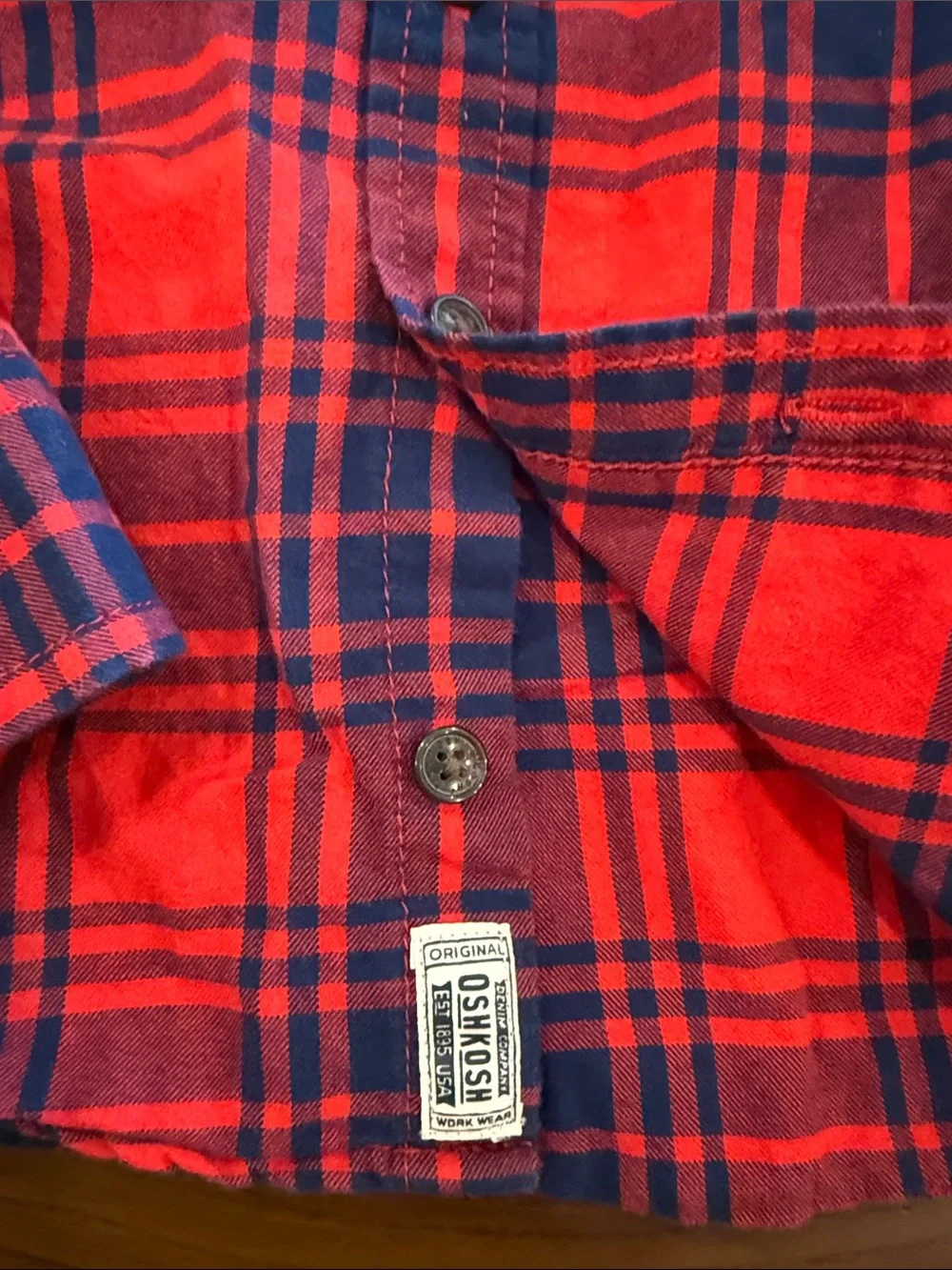 OshKosh Bgosh soft plaid